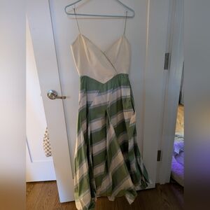 Green couture dress